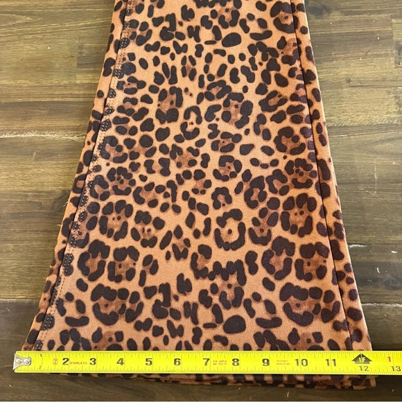 Blank NYC Leopard Print Faux Suede Flare Leg , Pull-on Pants - Picture 14 of 14